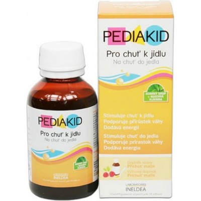 Pediakid Chuť k jídlu přírodní sirup pro děti malina 125 ml