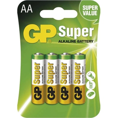 Emos, Alkalická baterie GP Super AA (LR6), 4 ks – Hledejceny.cz