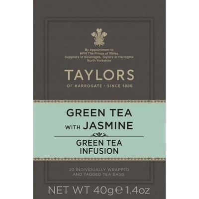Zelený čaj v nálevových vreckách Taylors of Harrogate 40 g