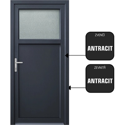 CanDo DRAVA antracit/antracit levé 98 x 208 cm – Hledejceny.cz