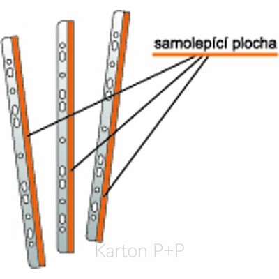 Karton P+P Samolepící lišta A4 eurozávěs 25ks