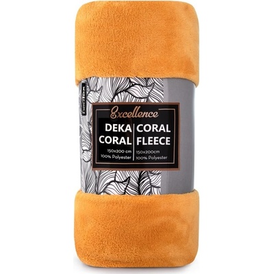 TipTrade Deka Coral mikroplyš hořčicová 150x200