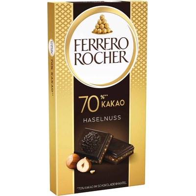 Ferrero Rocher hořká s lískovými oříšky a 70% kakaa 90 g