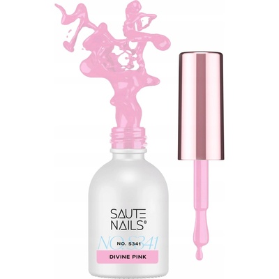 Saute Nails Hybridní lak S341 Divine Pink růžová 8 ml