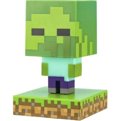 Stolní lampička Minecraft Zombie Icon Light 10cm na baterie LED Světlo