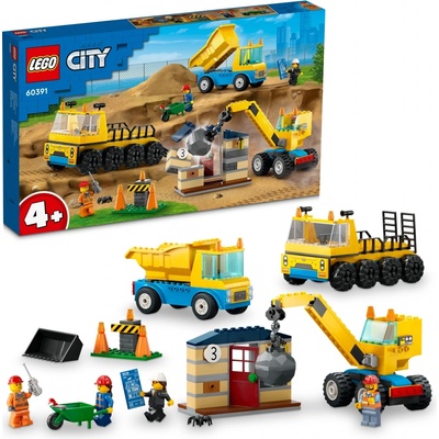 LEGO® City 60391 Vozidla ze stavby a demoliční koule