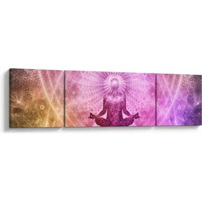 Obraz meditácie, trojdielne 170x50 cm