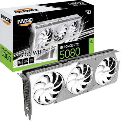 Inno3D GeForce RTX 5080 X3 WHITE OC 16GB GDDR7 N50803-16D7X-17605211
