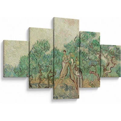 Obraz - Vincent van Gogh, The Olive Orchard, reprodukcia, päťdielne 125x70 cm