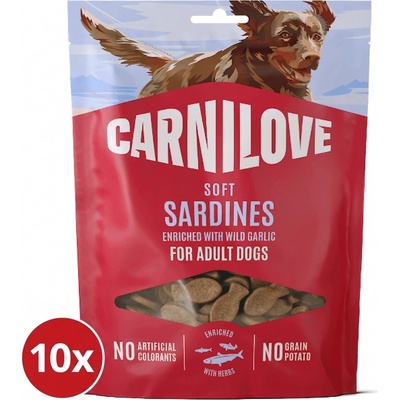 Carnilove Dog Soft Snack Sardines enriched with Wild Garlic 10 x 200 g