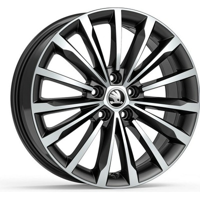 Škoda TRINITY 7x18 5x112 ET43 black metallic