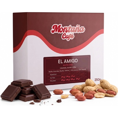Café Montaña espresso směs 70÷30 mletá French press 250 g