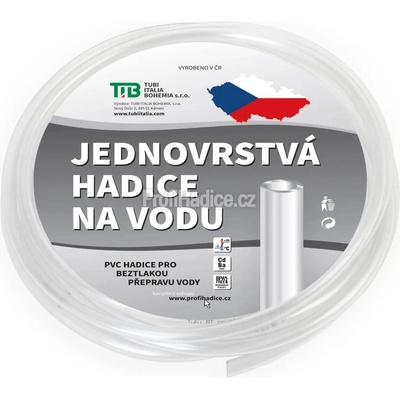 TUBI Průhledná jednovrstvá hadice 4x6 mm 500 m – Hledejceny.cz