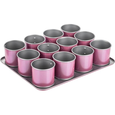 Zenker Creative Studio forma mini tartaletiek 12 ks Ilag Special sivá twist efekt Frozen Rose D 38cm 7481