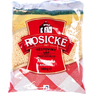 Rosické těstoviny bezvaječné abeceda, 0,5 kg