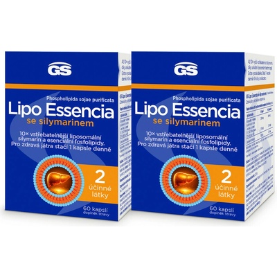 GS Lipo Essencia se silymarinem 2 x 60 kapslí