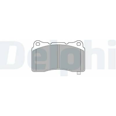 Sada brzdových platničiek kotúčovej brzdy DELPHI LP3575