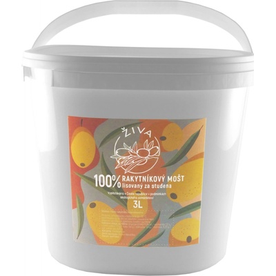 ŽIVA rakytník Rakytníková šťáva mražená 100％ 3 l