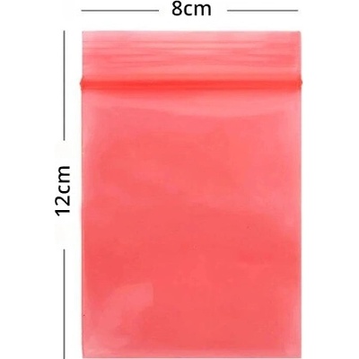 ESD Antistatický Uzatvárateľny Sáčok (Red) - 8x12cm 100ks