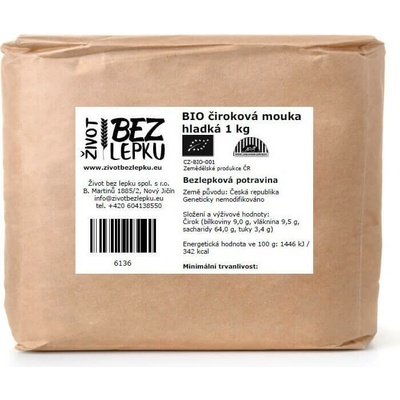 Život bez lepku BIO čiroková mouka hladká 1 kg