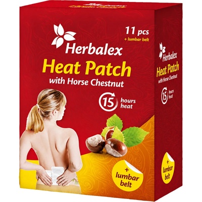 Herbalex Hrejivé náplasti s gaštanom 11 ks + bedrový pás