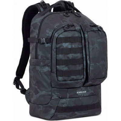 Riva Case 7661 šedá / Navy Camo batoh na notebook 17.3" RC-7661-N
