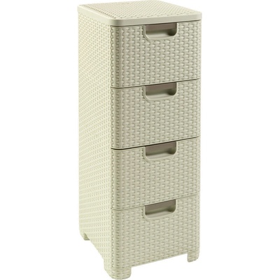 Curver Style skrinka 4 x 14 l biela