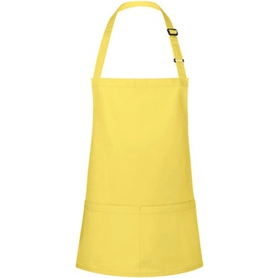 Karlowsky Krátká gastro zástěra KY123 Sun-Yellow 75x60cm