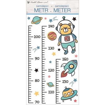 Anděl Samolepky na zeď dětský metr - vesmír do 160 cm 10296