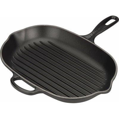 Le Creuset 20194320000422 Grilovací pánev Signature oválná 32 cm černá