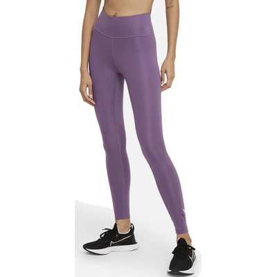 Nike dámské běžecké legíny Dri-FIT Swoosh Run fialová
