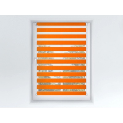Fexi Roleta Den a noc, Origin slim mandarinka, A 033 150 x 47 cm Pravá - Bílá