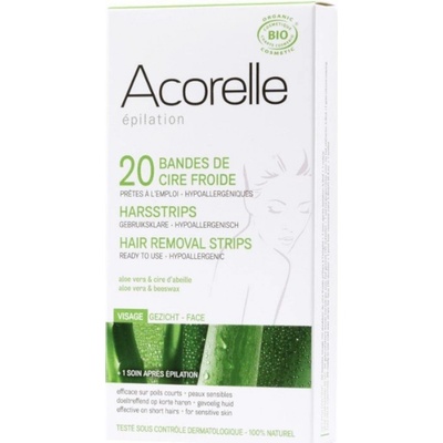 Acorelle depilační proužky Bio podpaží a třísla 20 ks