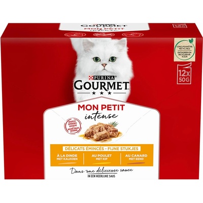 Miešané Gourmet Mon Petit 24 x tuniak losos pstruh 50 g