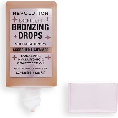 Makeup Revolution Bright Light Bronzing Drops tekutý bronzer Bronze Scorched 23 ml