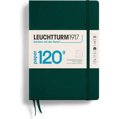 Leuchtturm1917 Zápisník 120G Forest Green Medium A5 tečkovaný – Hledejceny.cz