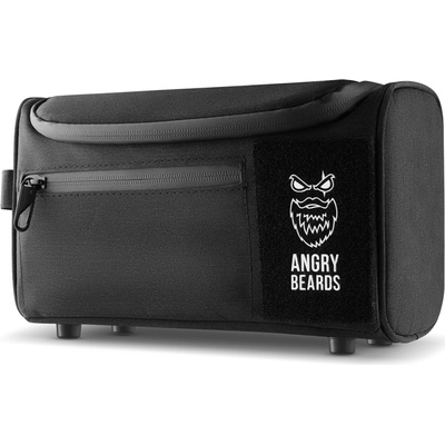 Angry Beards Toiletry Black Bag černá kosmetická taška pro muže