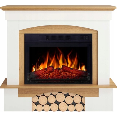 ArtiFlame Elektrický volně stojící krb s funkcí topení 1800 W bílý