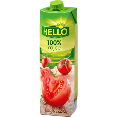 Hello rajčatová šťáva 100% 1 l