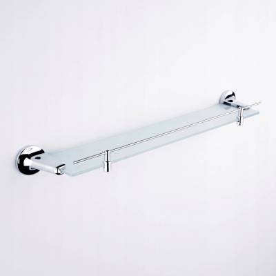NIMCO MONOLIT polička 58cm s ohrádkou chróm/matné sklo MO4091X26