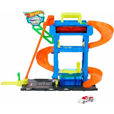Mattel HW CITY COLOR SHIFTERS AUTOUMYVÁREŇ S OTOČNÝM TUNELOM