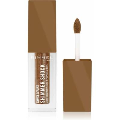 Rimmel Thrill Seeker Shimmer Shock trblietavé tekuté očné tiene 006 Brownie Pie 3,5 ml