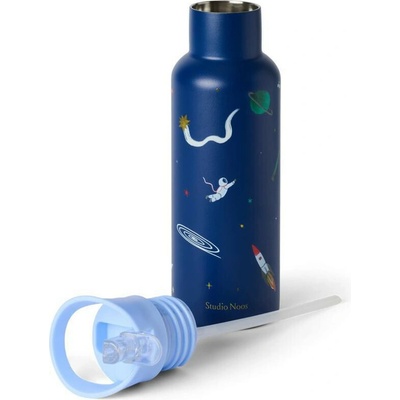 Suavinex nerezová fľaša na nápoj Medium 500 ml Vesmír