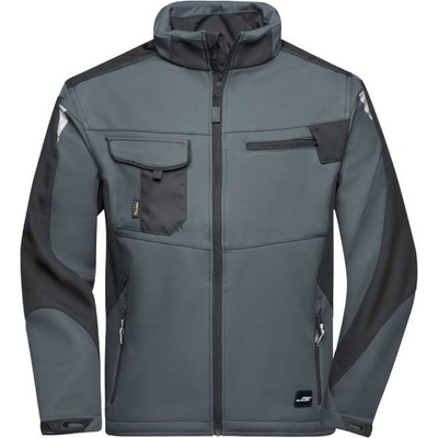 Daiber JN 844 pracovná letná softshellová bunda carbon/black
