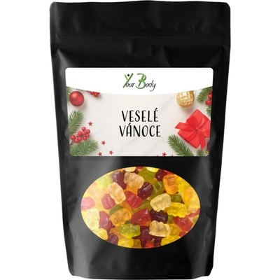 Yourbody Medvídci bez cukru Veselé Vánoce 150 g