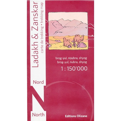 mapa Ladakh Zanskar nord 1:150 t.
