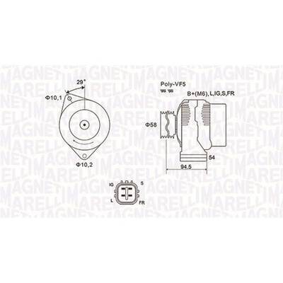 Generátor MAGNETI MARELLI 063731721010