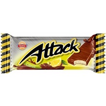 Sedita Attack Oplatky s citronovou krémovou náplní v mléčno-kakaové polevě 30 g