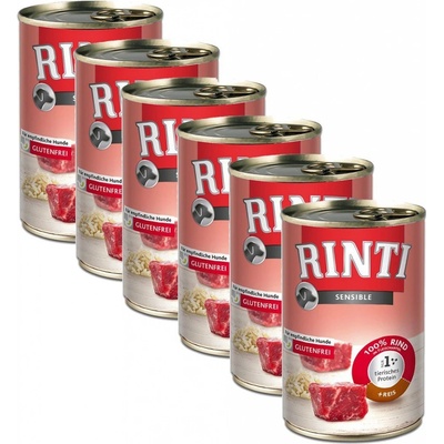 Rinti Sensible hovězí a rýže 6 x 400 g – Hledejceny.cz