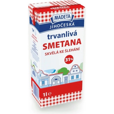 Madeta Jihočeská Smetana 31% 1l – Hledejceny.cz
